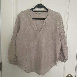 Vineyard Vines Linen Pintuck Top